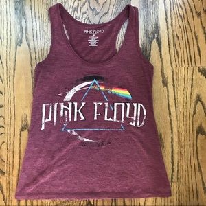 PINK FLOYD Band Racerback Tank - Maroon Small